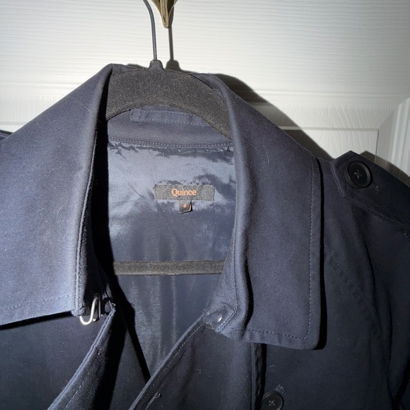 Comfort Stretch Long Trench Coat Size Small - Picture 2 of 4